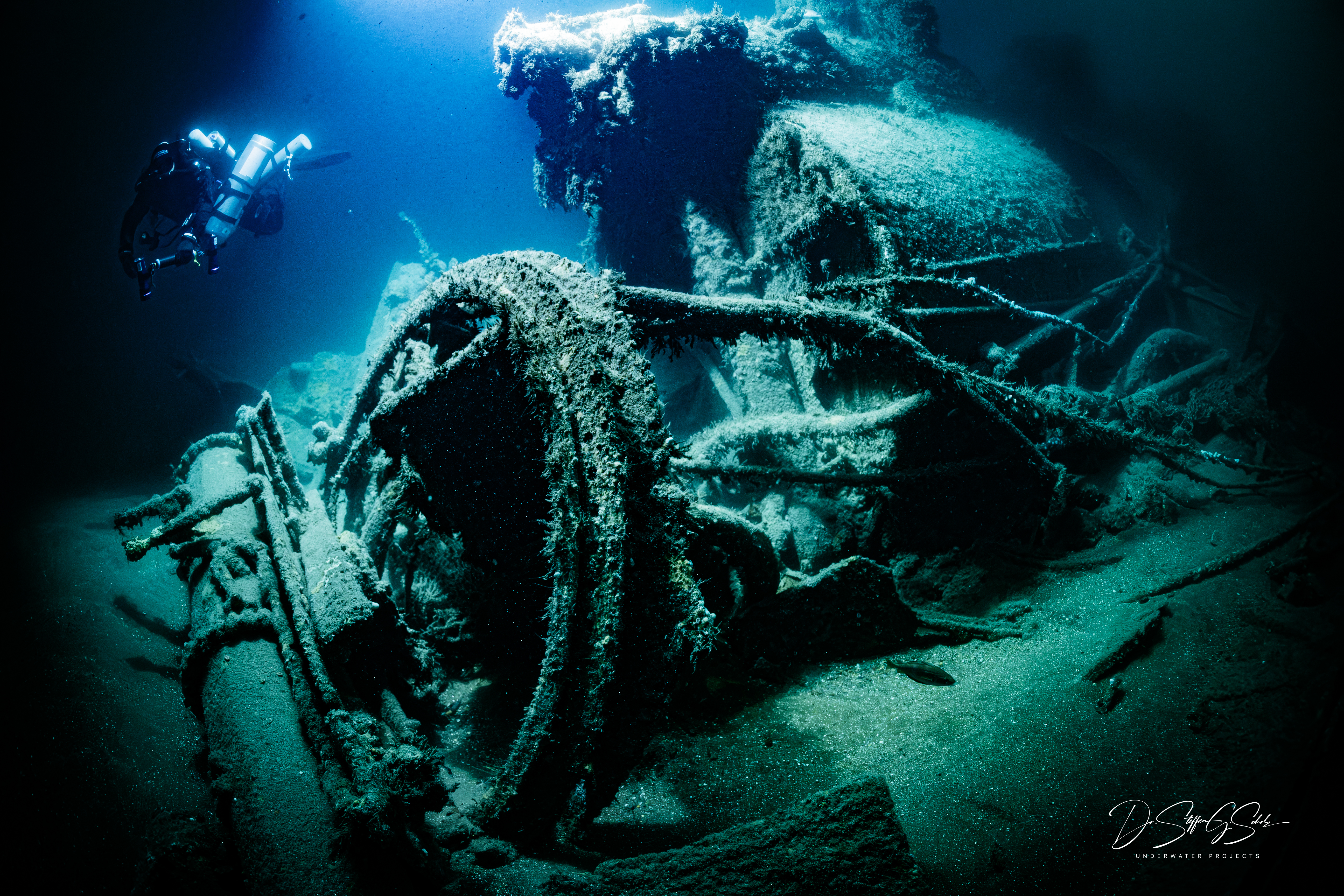 HMS Tiger on the seabed