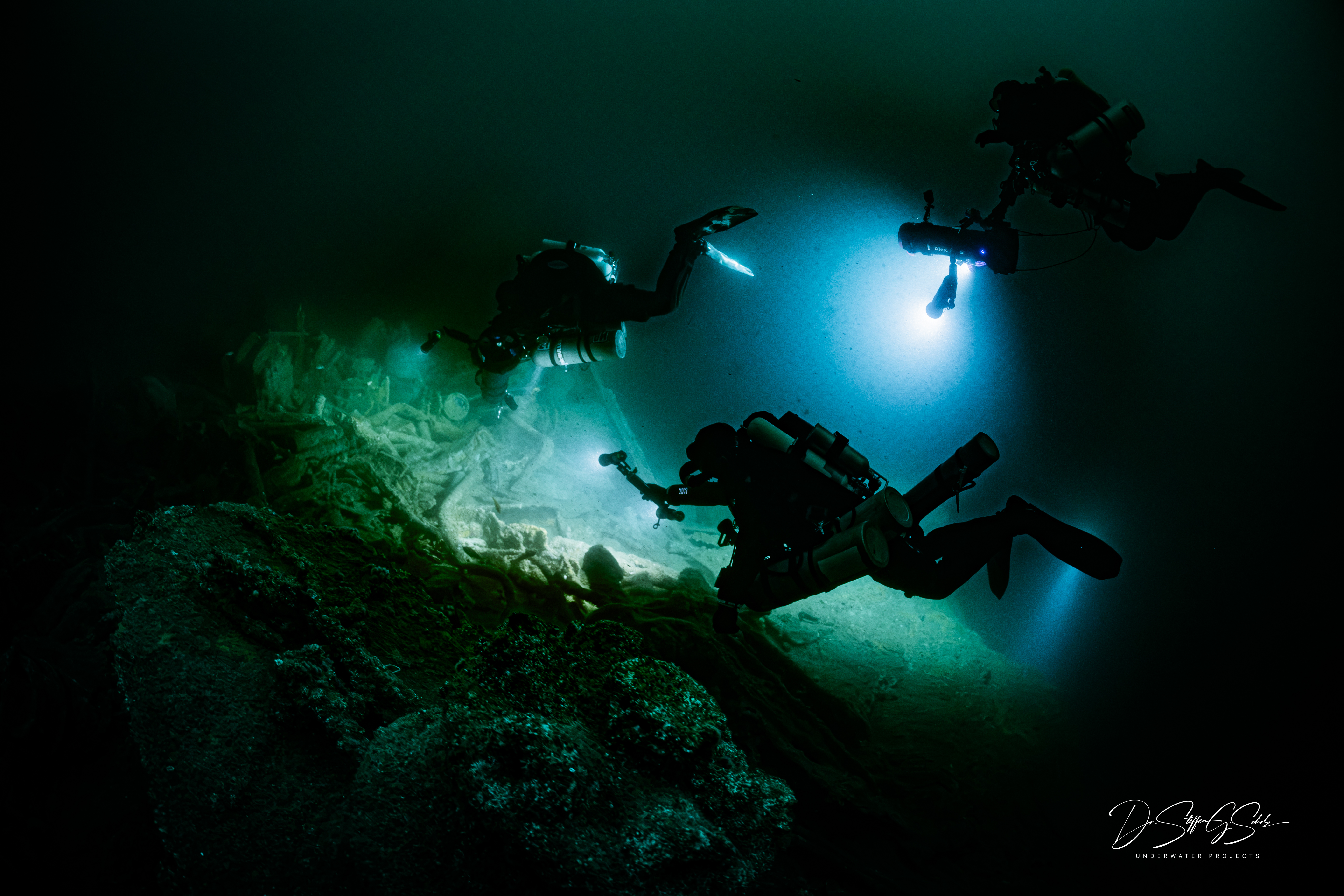 HMS Tiger on the seabed