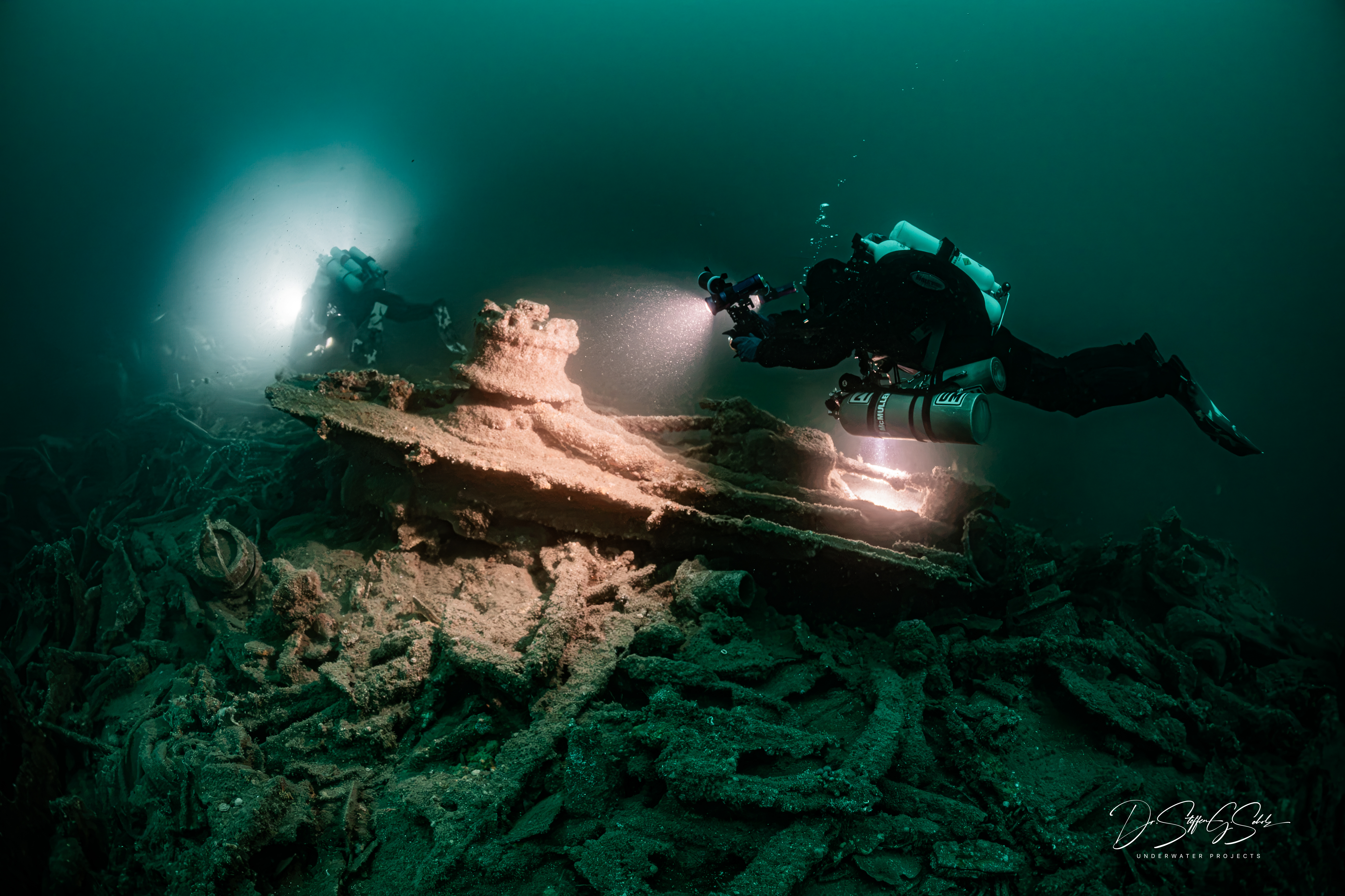 HMS Tiger on the seabed